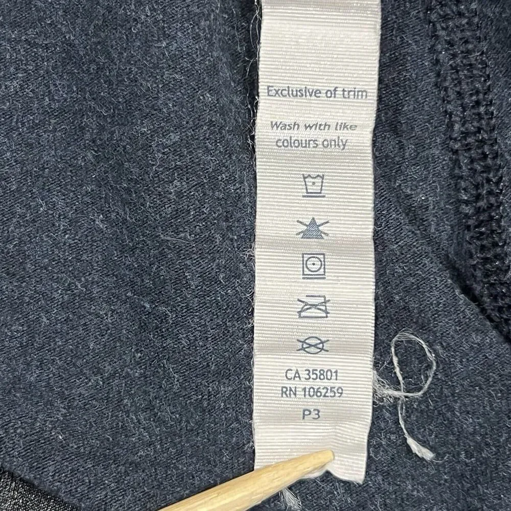 Lululemon Wunder Under‎ Sashiko Crop Leggings Size 6 Navy Blue Black Satin Trim